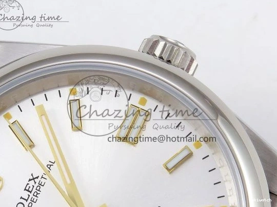 904L Steel 36mm Oyster APF Dial 126000 1:1 Perpetual Silver Best VR3230 Edition 0124